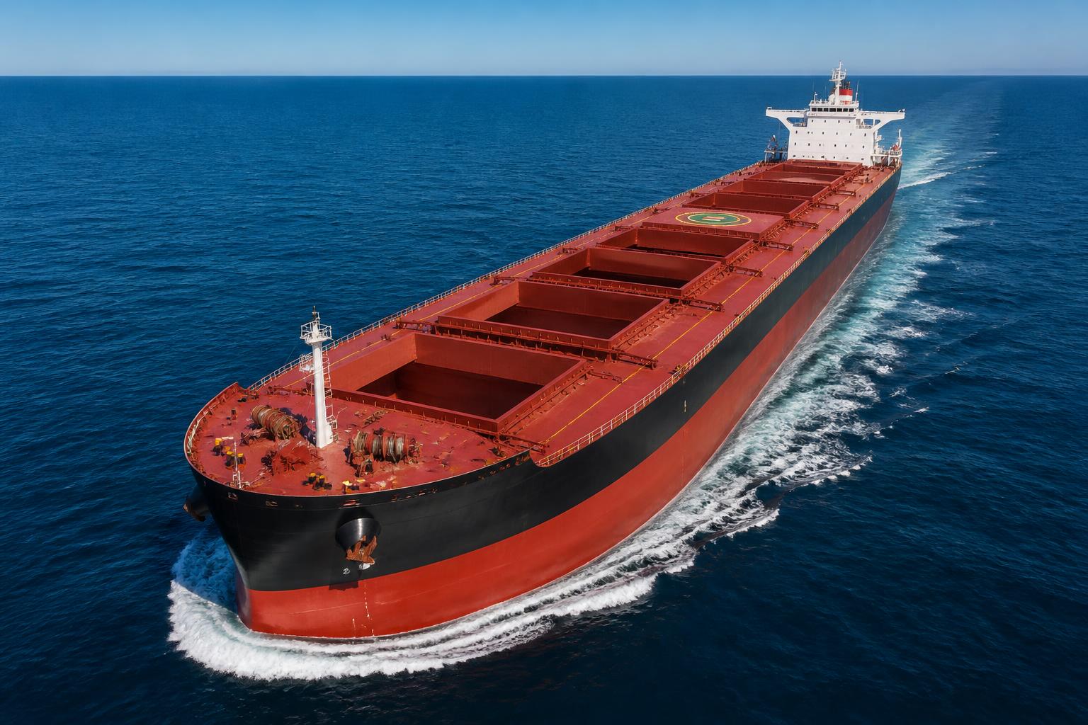 Bulk carrier alongside a Brazilian port terminal